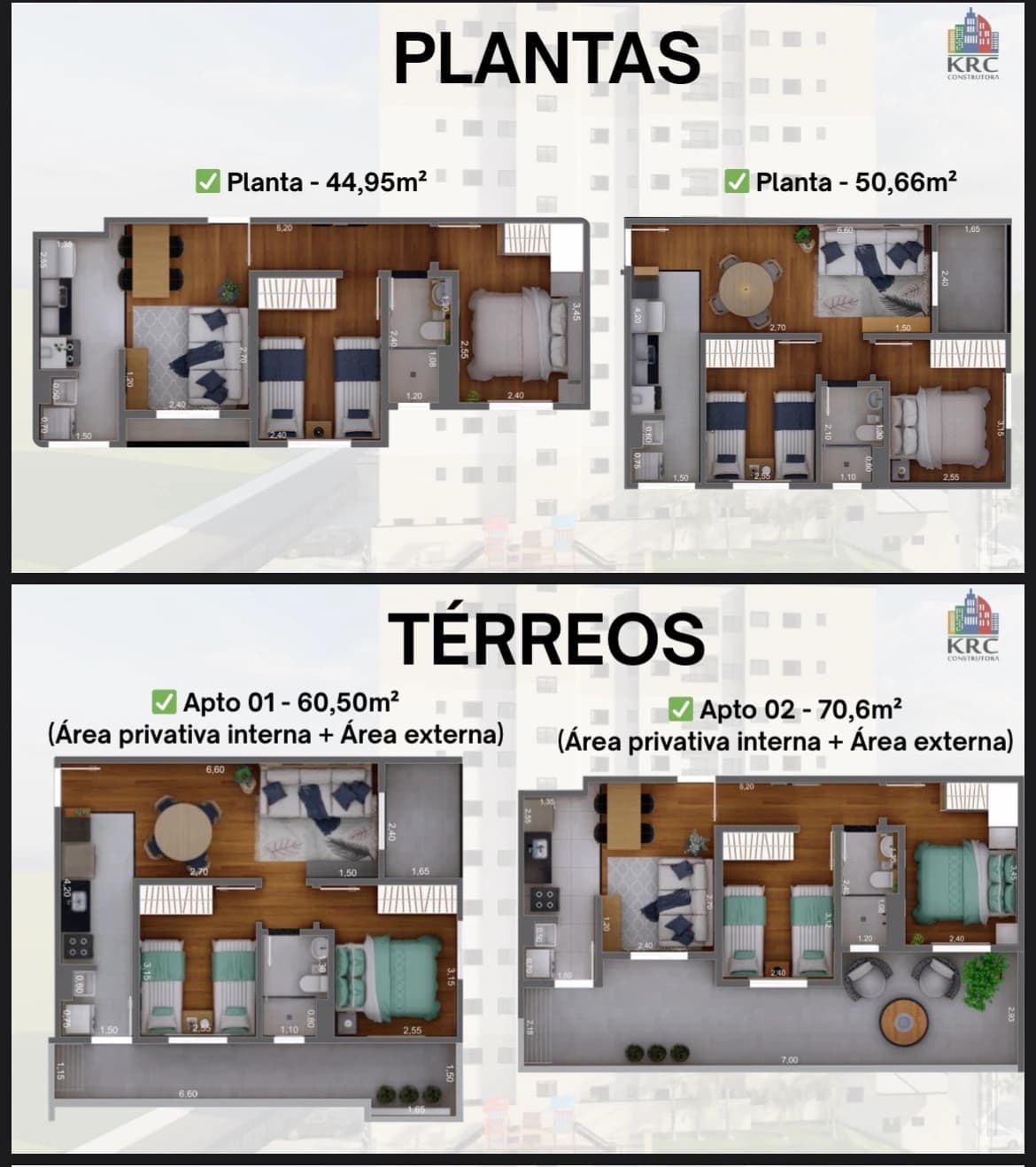 Apartamento de 2 quartos no bairro Quintais do Imperador