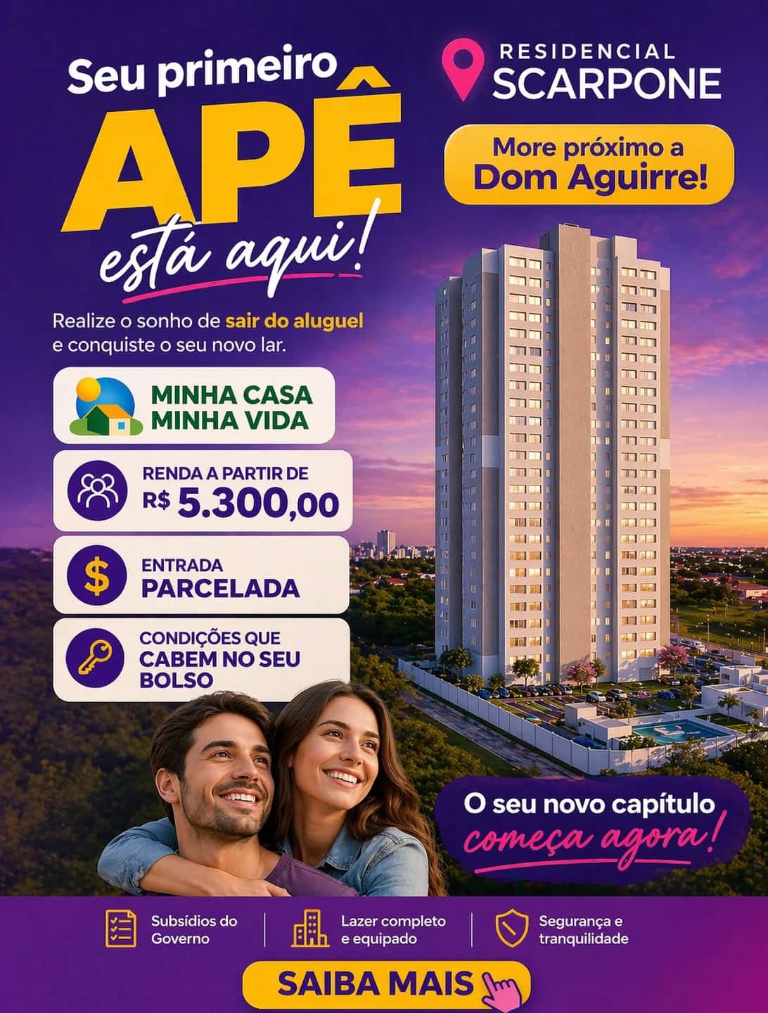 Apartamento 2 quartos no Jardim Iguatemi, próximo ao Parque das Águas em Sorocaba
