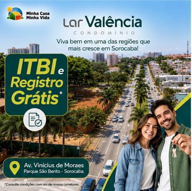 Apartamento na planta no Parque São Bento, zona norte de Sorocaba